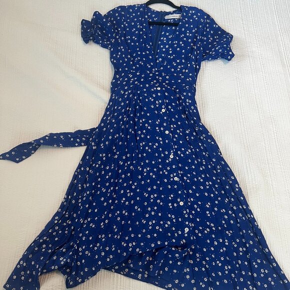 Faithful the Brand Farah Dress Cobalt Blue Size US 4 - Picture 2 of 9